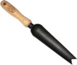 DeWit Snake Tongue Trowel, designed for breaking up soil and roots with sharp points. Ideal garden tools for tough soil.