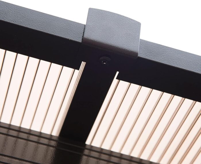 The Gazebo Canopy assembled on a backyard patio, showing simple setup and durable design.