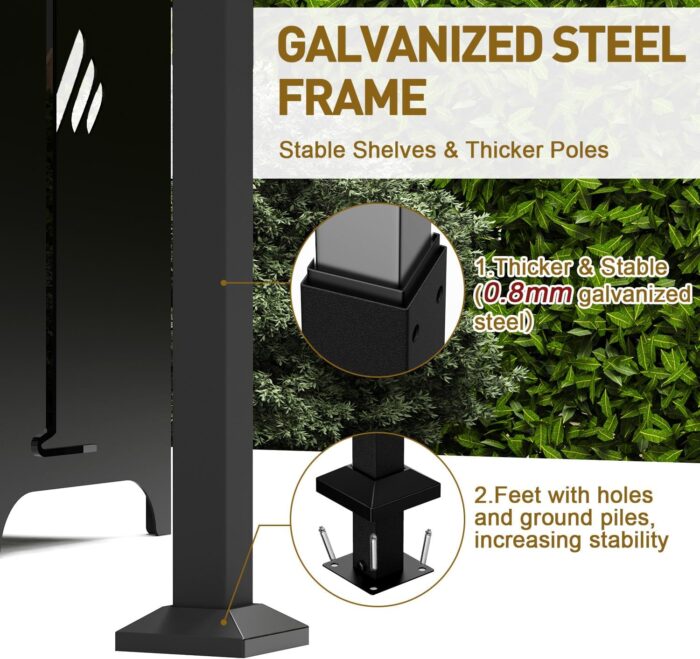 The BBQ gazebo provides 30% more shade coverage for comfortable outdoor grilling.