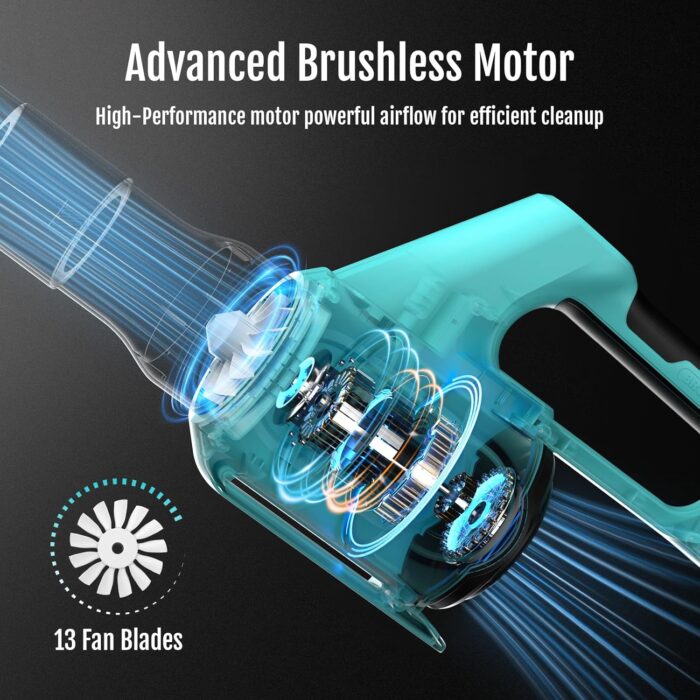 Cordless garden tools leaf blower with 4.0Ah battery and fast charger included.