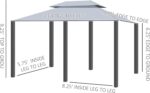The Gazebo Canopy offering ample 10x13 ft space for outdoor parties and gatherings.