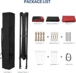 The easy-to-assemble gazebo canopy with a pop-up design for quick setup and storage.