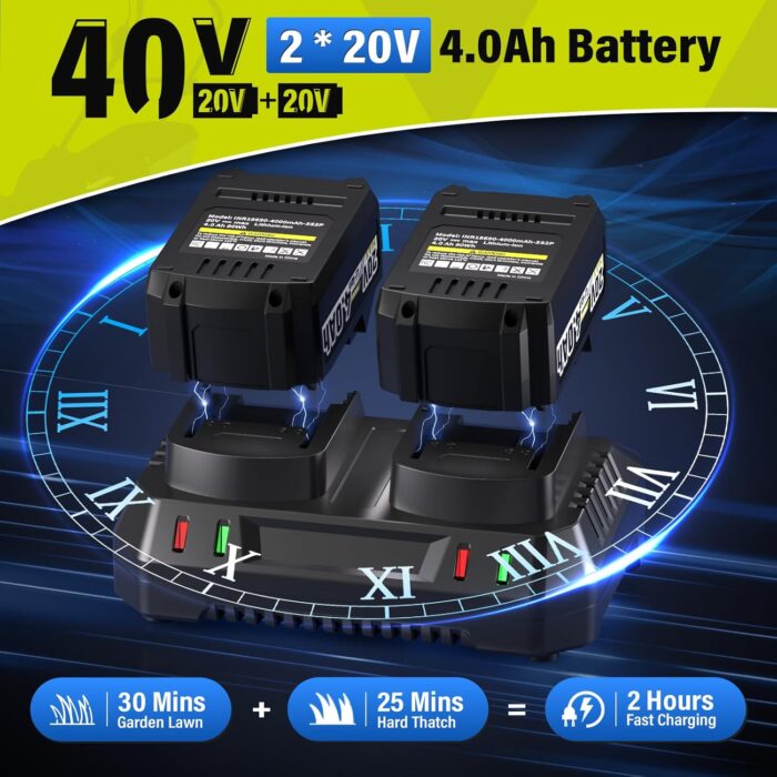 Detail of 6-position height adjustment on the electric lawn mower.
