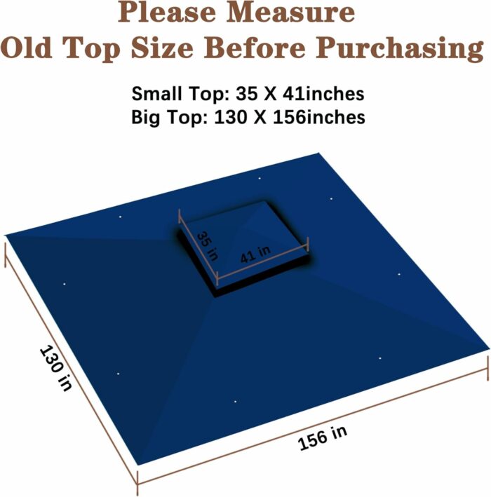 Riplock 350 water-repellent material ensures long-lasting use for the Gazebo Canopy.