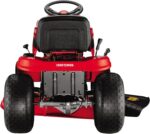 The ergonomic low-back seat of the Riding Lawn Mower ensures comfort during extended mowing sessions.