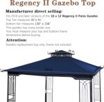The Gazebo Canopy replacement can be installed easily in minutes by yourself.