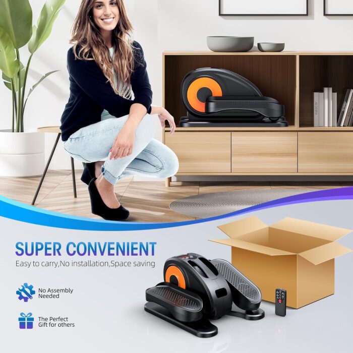 Silent cardio machines for seniors providing smooth and quiet exercise for improved leg strength.