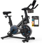 Quiet and smooth cardio machines for home use, featuring Bluetooth connectivity and fitness tracking for optimal results.