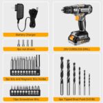 Complete power tools for home improvement set with 10 bits and magnetic bit holder for efficient DIY projects and home repairs.