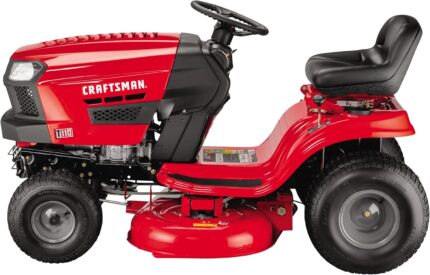 The Craftsman 42" Riding Lawn Mower with Briggs & Stratton engine and durable design, perfect for large lawns.