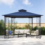 Durable replacement cover for 10x12 Gazebo Canopy, protecting against sun and rain.