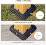 Ground stakes and expansion screws included with the Hardtop Gazebo to ensure stability on various surfaces.