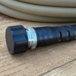 The soaker garden hose is designed for durability and flexibility, perfect for long-term use.