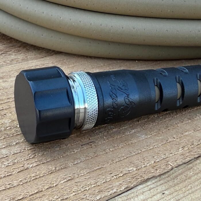 The soaker garden hose is designed for durability and flexibility, perfect for long-term use.