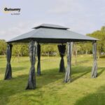 Built-in hook-and-loop straps attach curtains to the Gazebo Canopy, keeping insects and glare out.