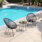 The versatile garden furniture set enhancing a backyard patio with a modern design.