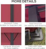 10x10 Gazebo highlighting the durable aluminum frame construction and the vented roof design for heat and wind dispersal.