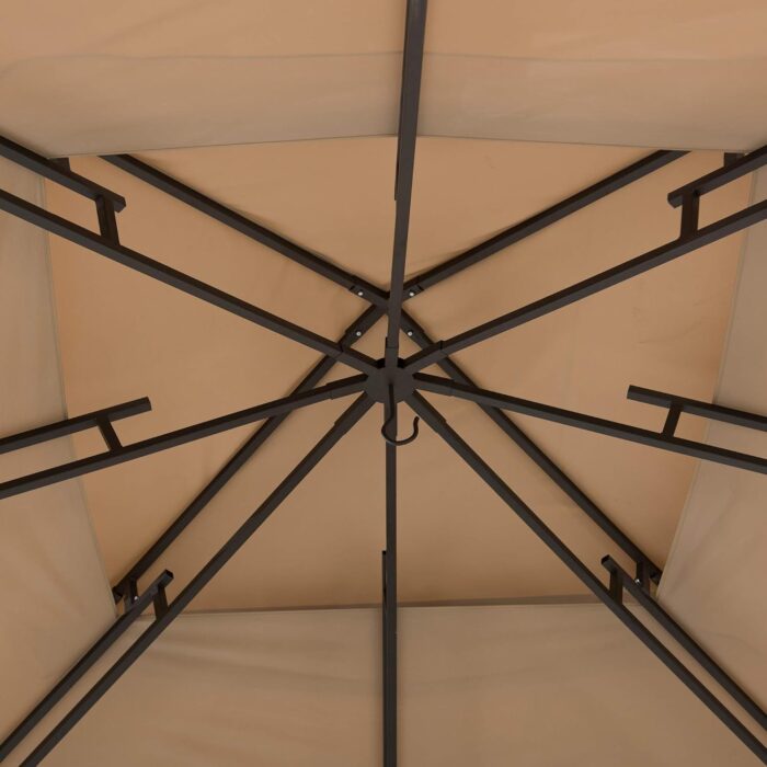 Durable Canopy Gazebo 13x13 Replacement Khaki - Image 2