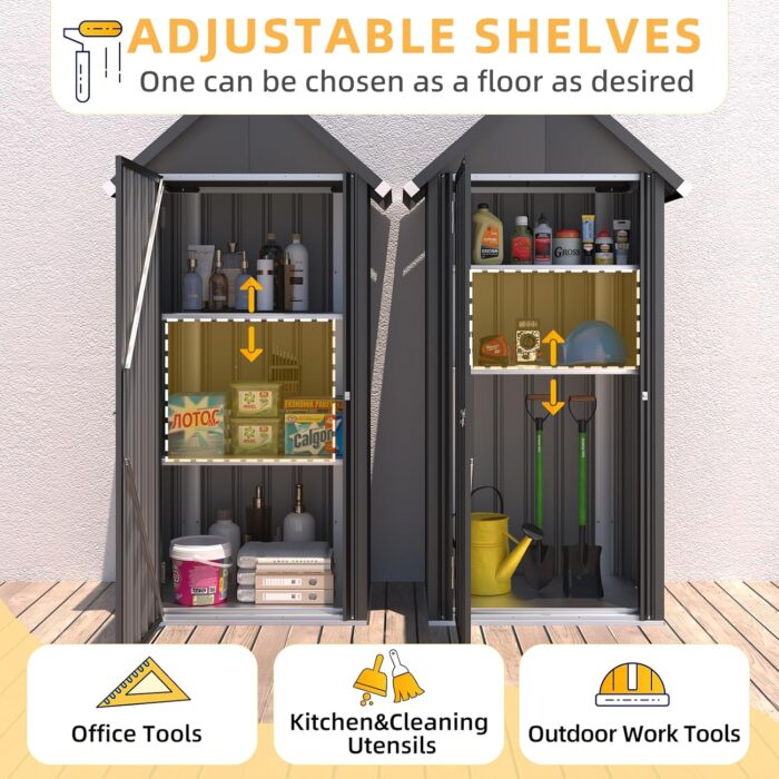 storage shed demonstrating the straightforward installation process with guides, manual, and available remote assistance.