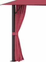 10x10 Gazebo focusing on the strong, water-safe frame combining powder-coated steel and lightweight aluminum.